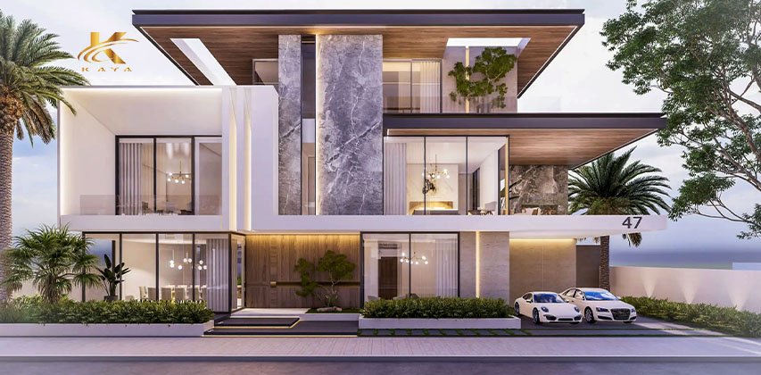 أفكار عصرية لتصميم فلل دورين
