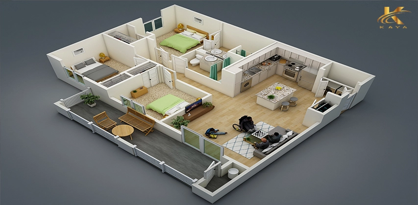أهمية 3D Max في تصميم الشقق الحديثة