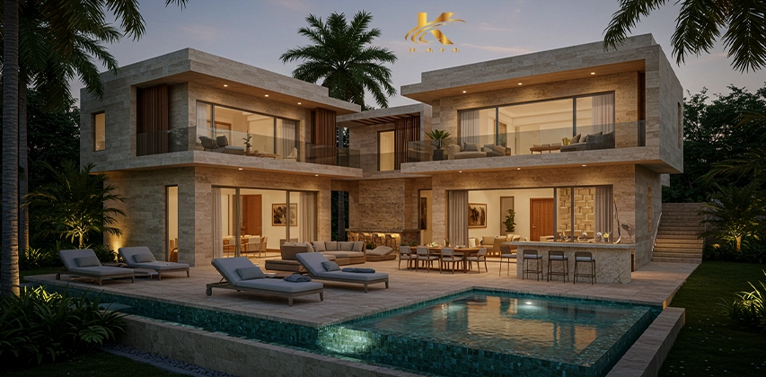 تصميم الواجهات الخارجية للفلل الحديثة