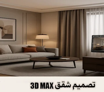 تصميم شقق 3D Max