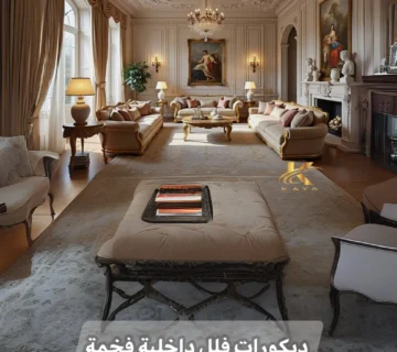 ديكورات فلل داخلية فخمة