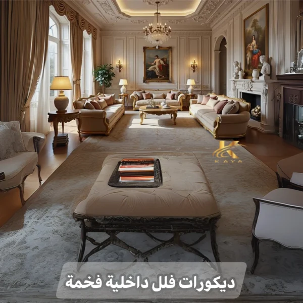 ديكورات فلل داخلية فخمة