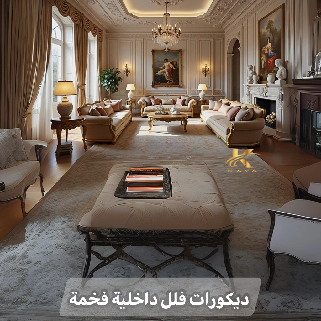 ديكورات فلل داخلية فخمة