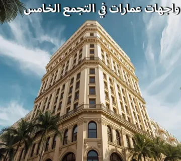 تصميم واجهات عمارات في التجمع الخامس