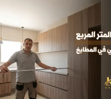الفرق بين المتر المربع والمتر الطولي في المطابخ