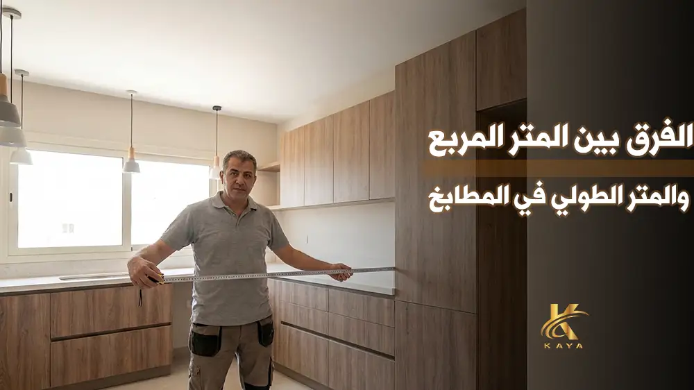 الفرق بين المتر المربع والمتر الطولي في المطابخ