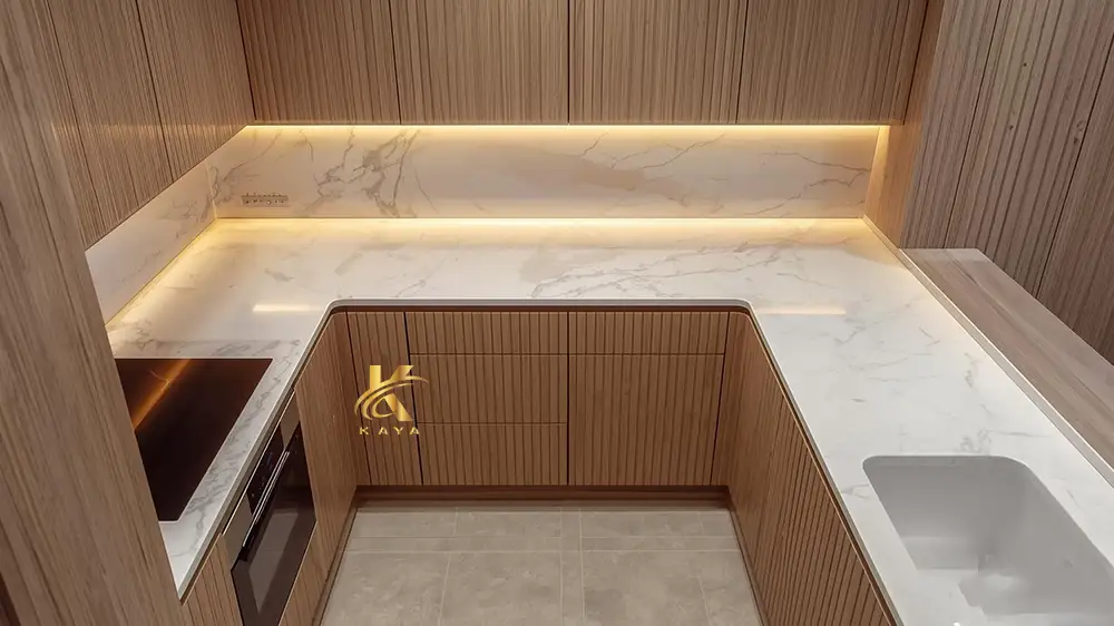 أحدث ألوان وتصميمات مطابخ خشمونيوم