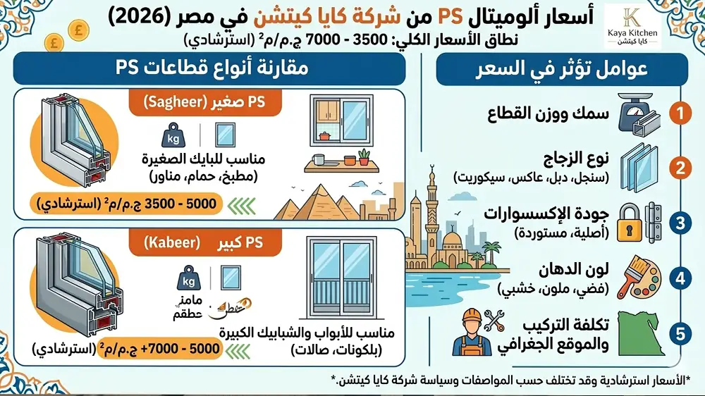 سعر متر ألوميتال PS