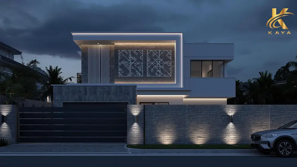 أحدث اتجاهات تصميم واجهات الفلل الفخمة في مصر