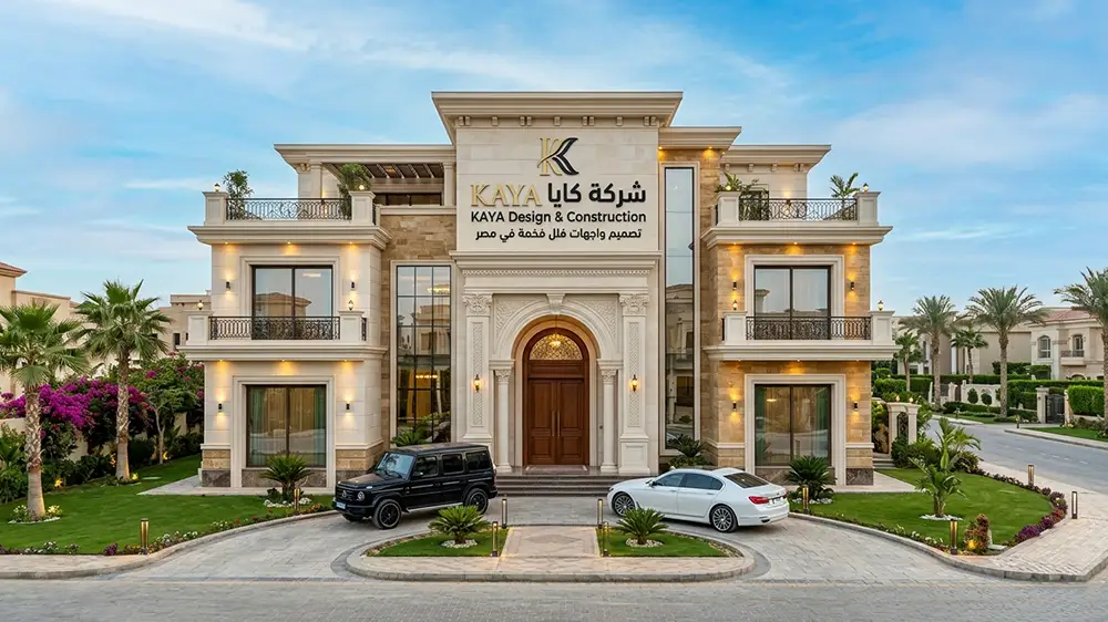 تصميم واجهات فلل فخمة في مصر