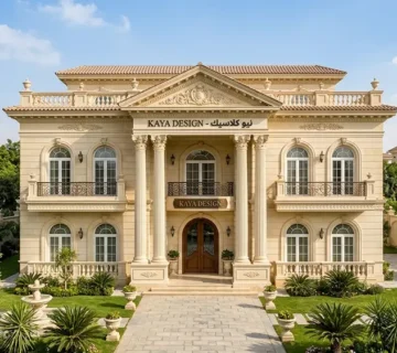 تصميم واجهات نيو كلاسيك