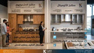 الفرق بين مطابخ الخشمونيوم والألوميتال