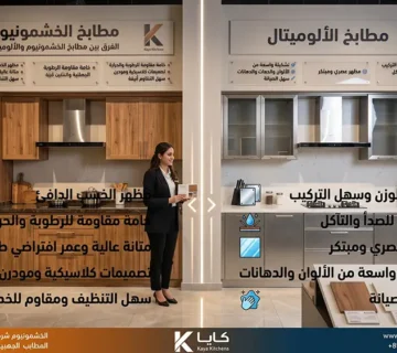 الفرق بين مطابخ الخشمونيوم والألوميتال