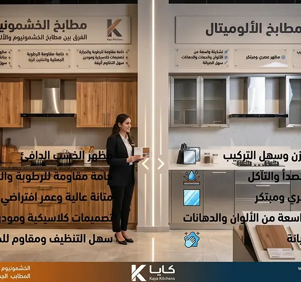 الفرق بين مطابخ الخشمونيوم والألوميتال