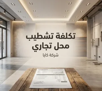 تكلفة تشطيب محل تجاري