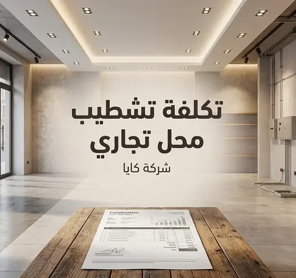 تكلفة تشطيب محل تجاري