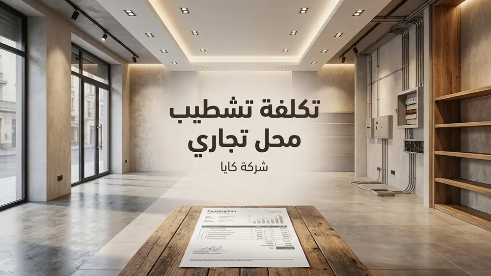 تكلفة تشطيب محل تجاري